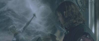 Painting of Isildur and the Broken Narsil