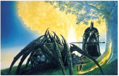 Melkor and Ungolianted before The Two Trees